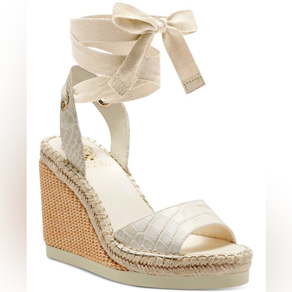 Vince Camuto Bendsen Ankle Wrap Wedge Sandal